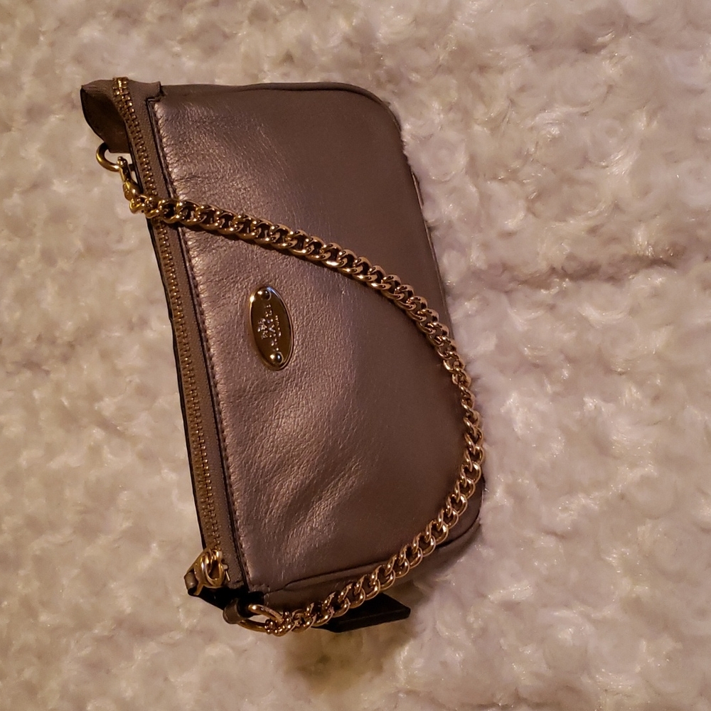 Coach Pewter wristlet